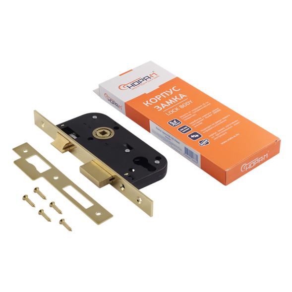 Корпус замка КЗВ-100 (70мм) (хром)  "Нора-М"