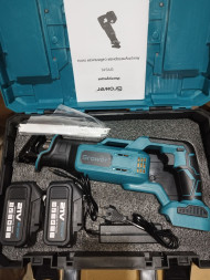 Аккумуляторная сабельная пила DYS15, 21v, 4Ah Аккум 2шт, Кейс, З/У GROWER