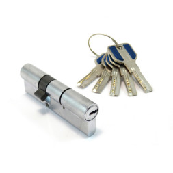 Механизм цилиндровый BR 100 (30*70), 5 ключей, хром