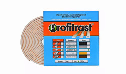 Уплотнитель для окон D-профиль 6м 14*12мм (белый) "Profitrast" SD-55