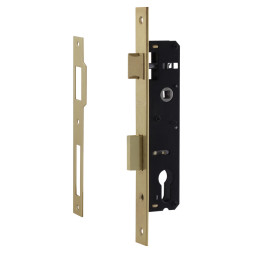 Корпус замка КЗВУ-115 (85мм)  (латунь полир.)  "Нора-М"