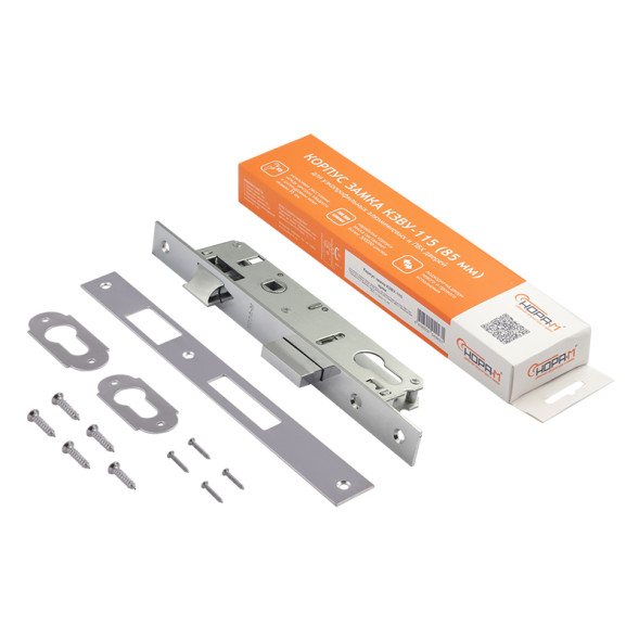 Корпус замка КЗВУ-115 (85мм)  (латунь полир.)  "Нора-М"