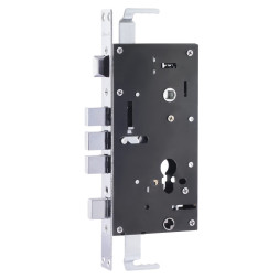 Корпус замка КЗВР-1А Автомат 68мм левый  (хром)  "Нора-М"