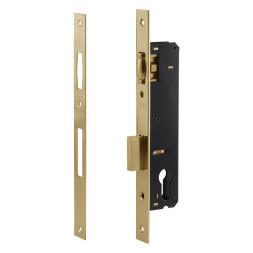 Корпус замка КЗВУ-116 (85мм)  (латунь полир.)  "Нора-М"