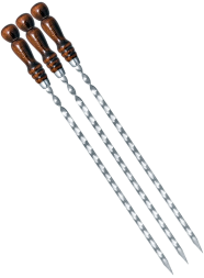 Шампур с дерев. ручкой 60см*12мм