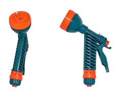 Душ-пистолет 8-ми функцион. 3/4" фиксат.цанг.креплен. (уп.55шт) арт.66