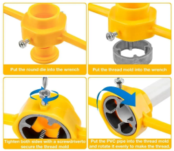 Набор Плашек для ПВХ труб X-PERT