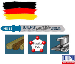 Пилка WILPU MG 12 5шт/уп для стали, нерж. стали, цв.металлаалюминия от 2,5-6мм
