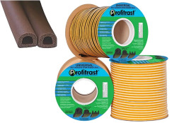 Уплотнитель для окон D-профиль 40м 14*12мм (коричн.) Profitrast SD-55