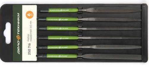 250716 Набор надфилей, 6шт, Ø 4мм, длина 160мм (10шт)