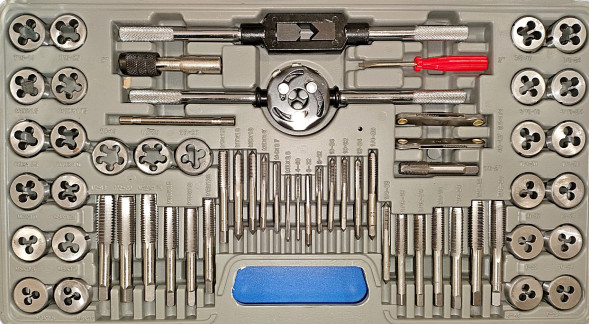 Набор метчиков и плашек 60рс X-PERT