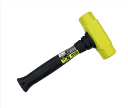 Кувалда стальная фрезерованная с рукоятью из литой маслобензостойкой резины 1,5 кг ON