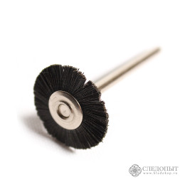 Щетка-мини плоская ПВХ черная (жесткая)