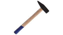 Молоток с квадратн. и плоск.бойками на дерев.ручке 200гр.TONLII