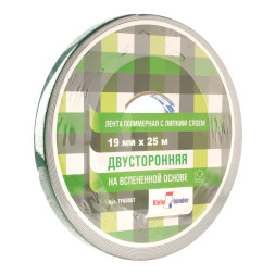 Двусторонняя клейкая лента на вспененной основе 19мм*25м Klebebander/8