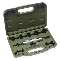 376511 Набор просечек со сменными насадками 11 предм.(,3,4,6,8,10,12,14,16,18,20мм) в кейсе (5шт)