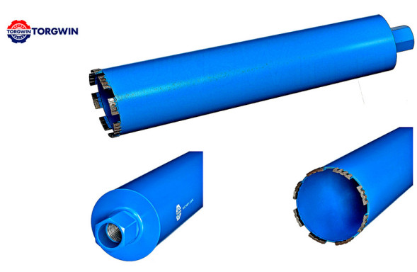 Алмазная коронка 102*450 ВТ24*3.6*10*8T TORGWIN