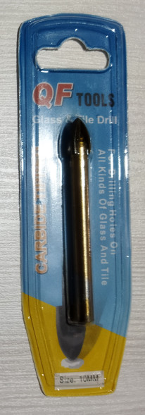 Сверло по керамике и стеклу 10 мм.(квадро) QF TOOLS (+10)
