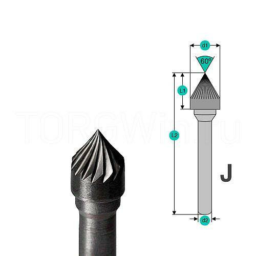 Борфреза твердосплавная JХ0605М06