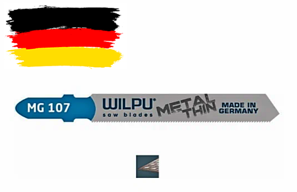 Пилка WILPU MG 107 для очень тонкой жести от 0,5-1,5мм